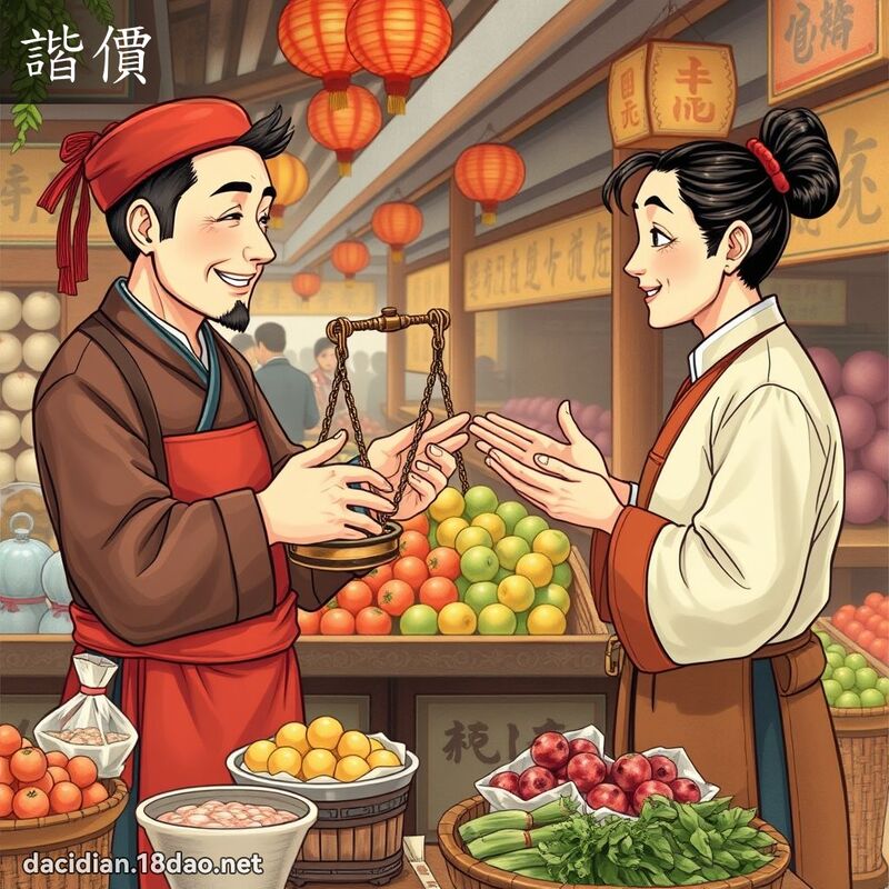 諧價 - 國語大辭典配圖