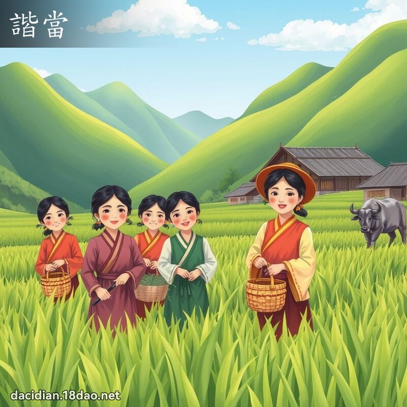 谐当 - 国语大辞典配图