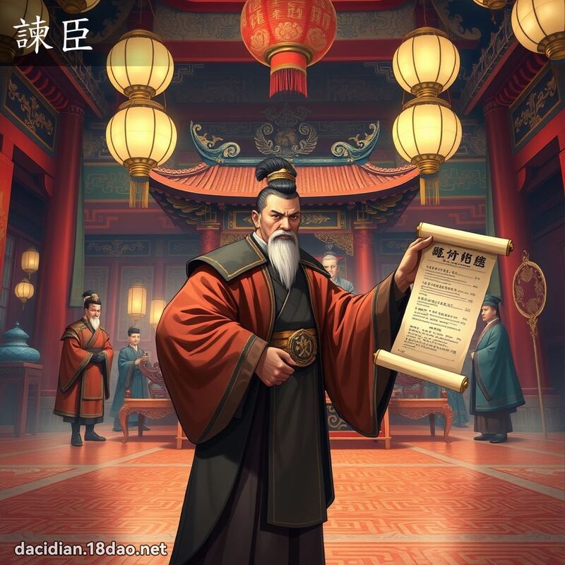諫臣 - 國語大辭典配圖