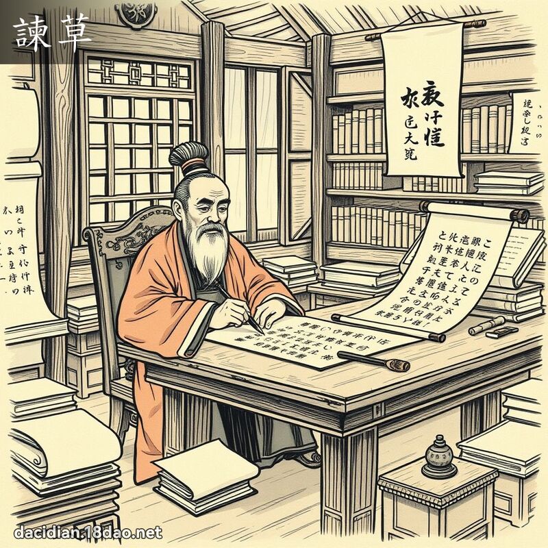 諫草 - 國語大辭典配圖