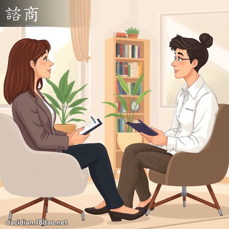諮商 - 國語大辭典配圖