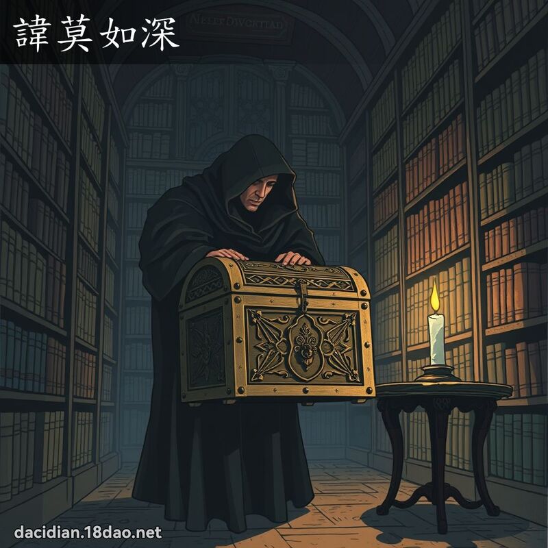 諱莫如深 - 國語大辭典配圖