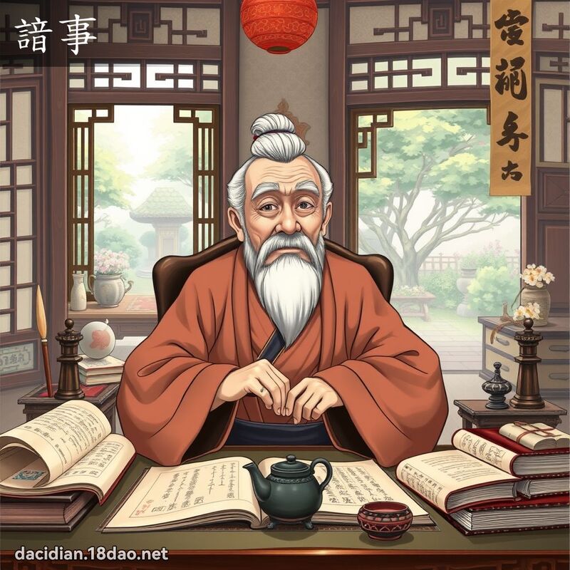 諳事 - 国语大辞典配图