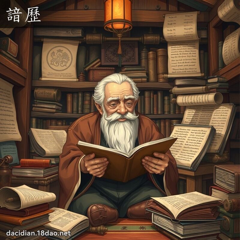 諳歷 - 国语大辞典配图