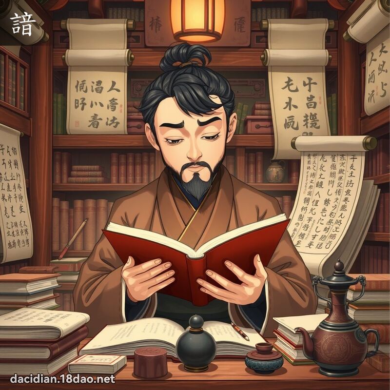 諳 - 國語大辭典配圖