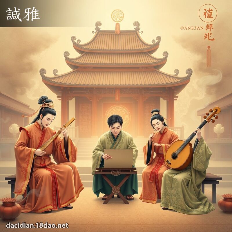 諴雅 - 国语大辞典配图