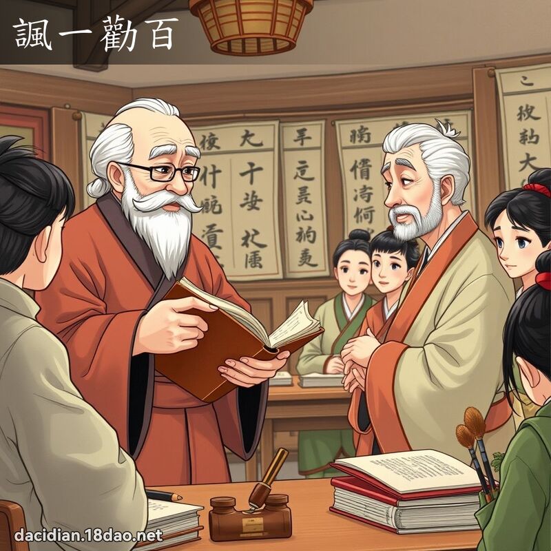 讽一劝百 - 国语大辞典配图