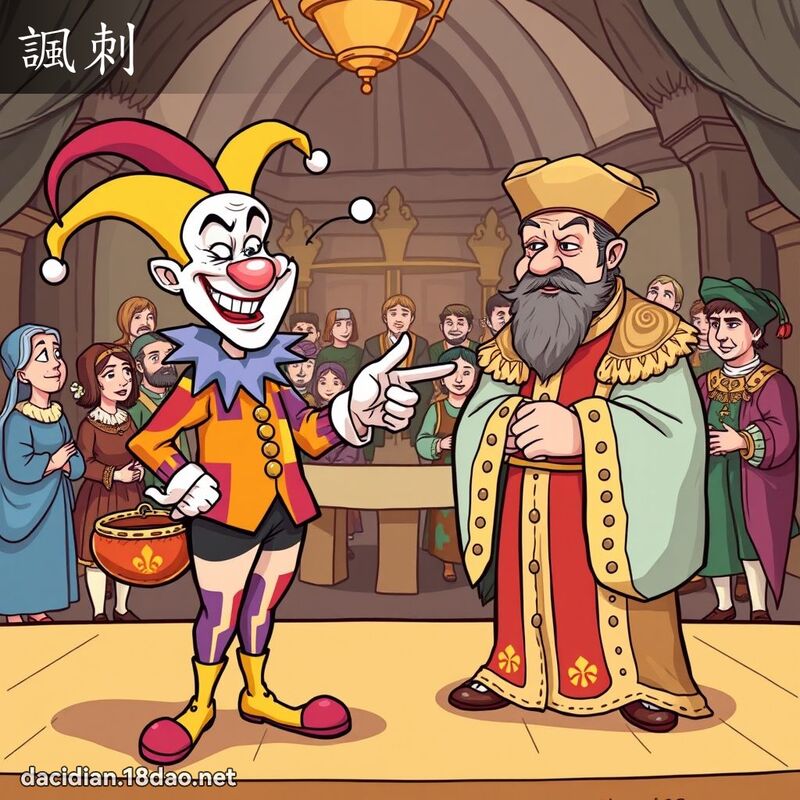 讽刺 - 国语大辞典配图