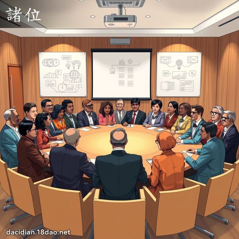 諸位 - 國語大辭典配圖