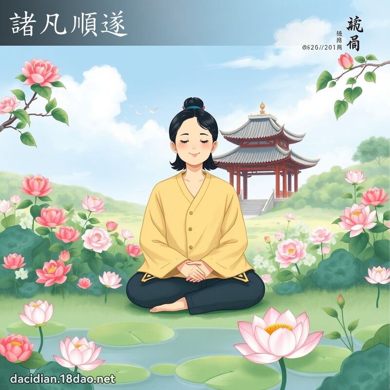 诸凡顺遂 - 国语大辞典配图