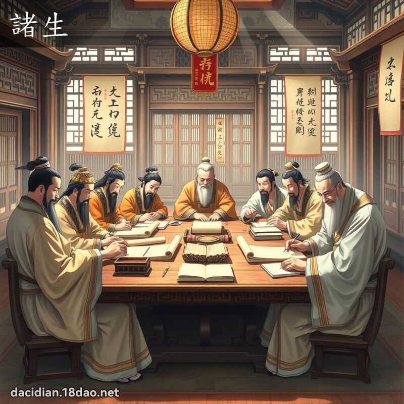 諸生 - 國語大辭典配圖