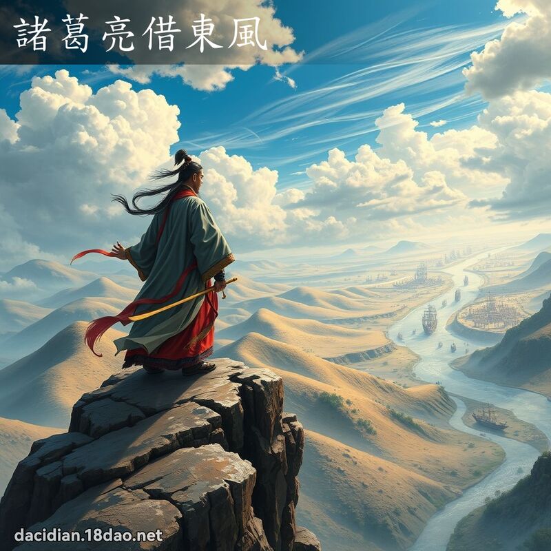 诸葛亮借东风 - 国语大辞典配图