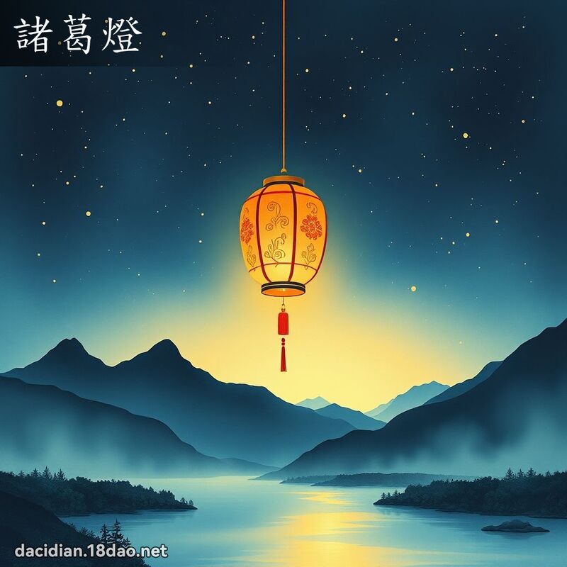諸葛燈 - 國語大辭典配圖