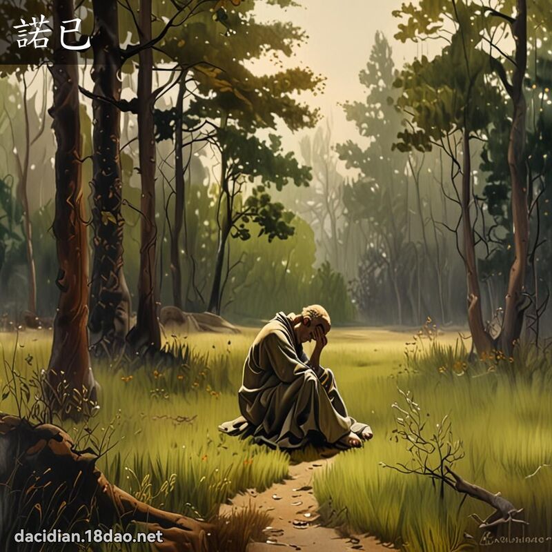 諾已 - 國語大辭典配圖