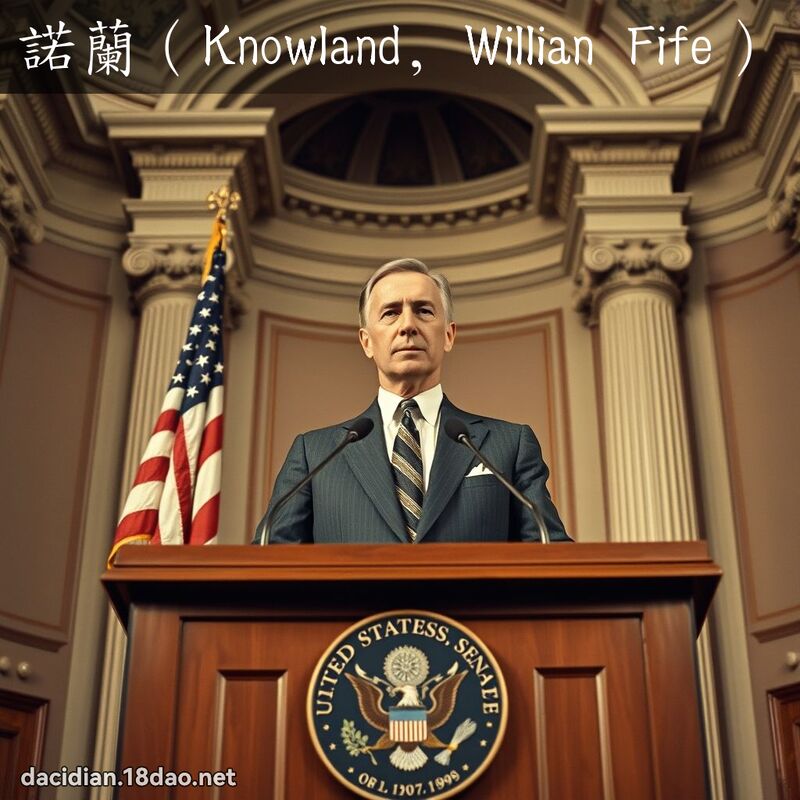 诺兰（Knowland, Willian Fife） - 国语大辞典配图