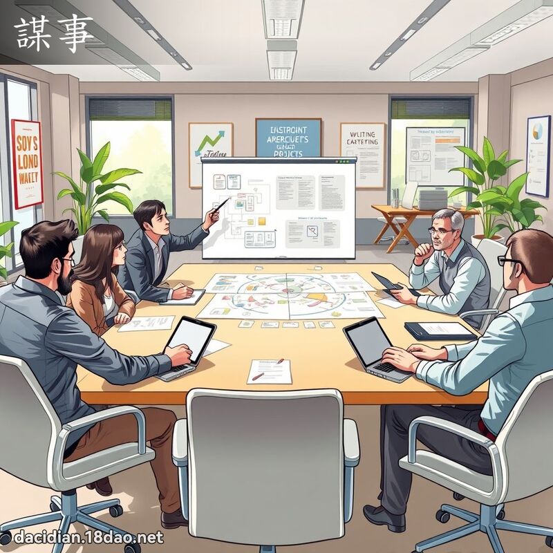 謀事 - 國語大辭典配圖