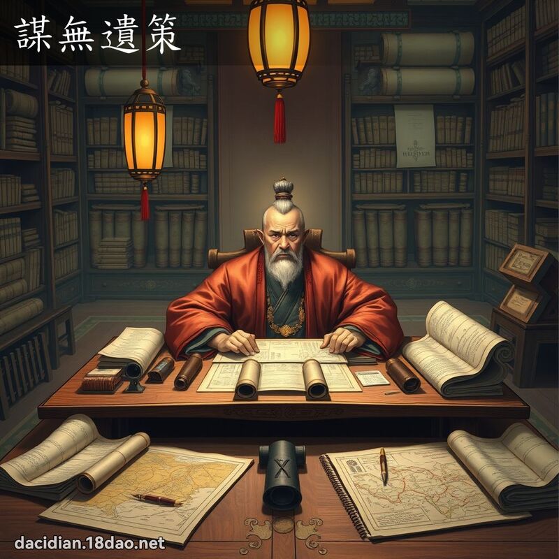 谋无遗策 - 国语大辞典配图