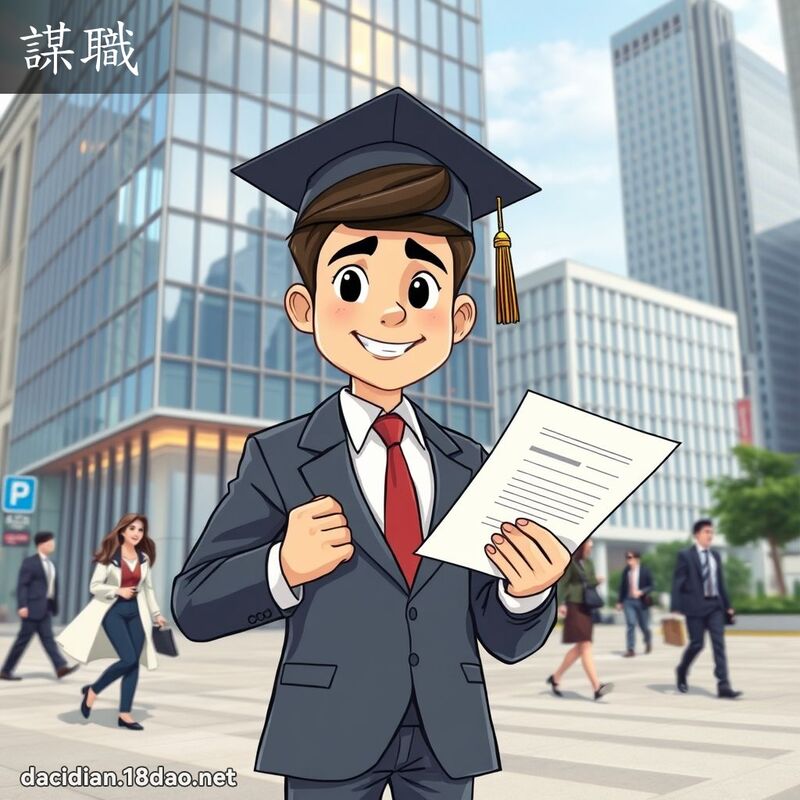 謀職 - 國語大辭典配圖