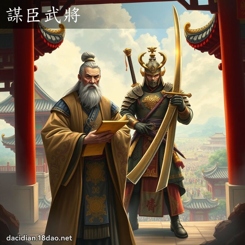 谋臣武將 - 国语大辞典配图