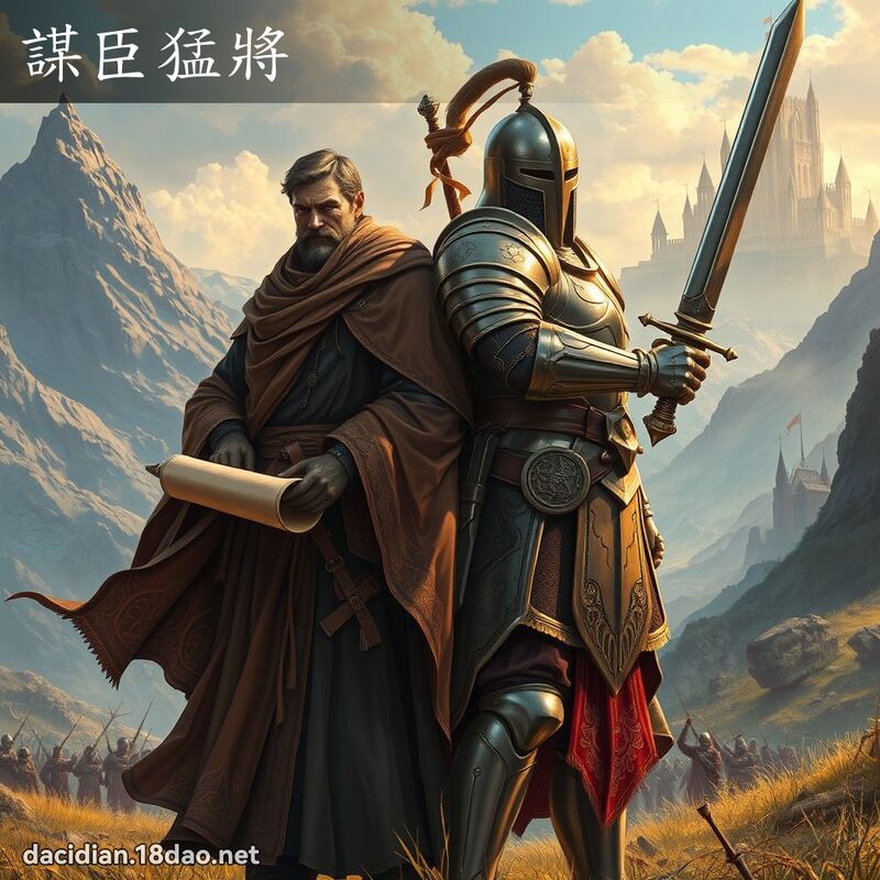 謀臣猛將 - 國語大辭典配圖