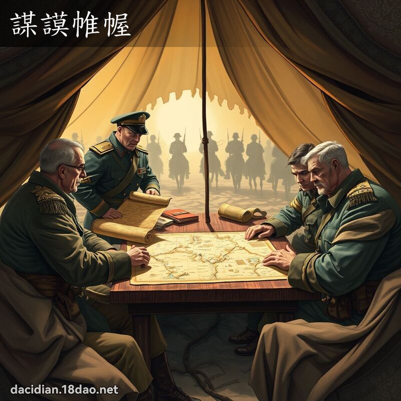 谋謨帷幄 - 国语大辞典配图