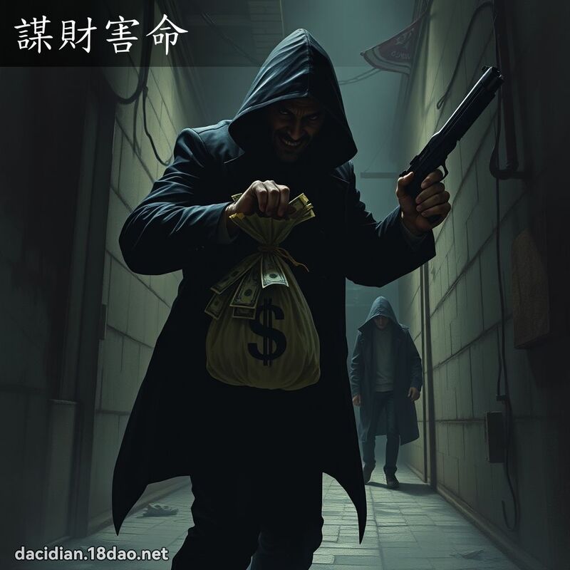 谋财害命 - 国语大辞典配图