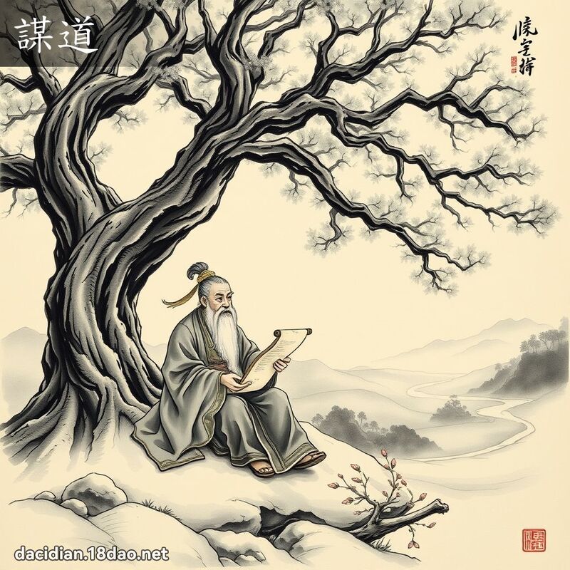 谋道 - 国语大辞典配图