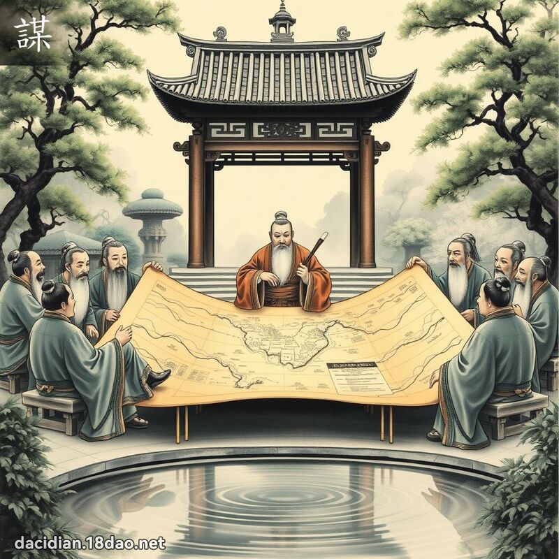 謀 - 國語大辭典配圖
