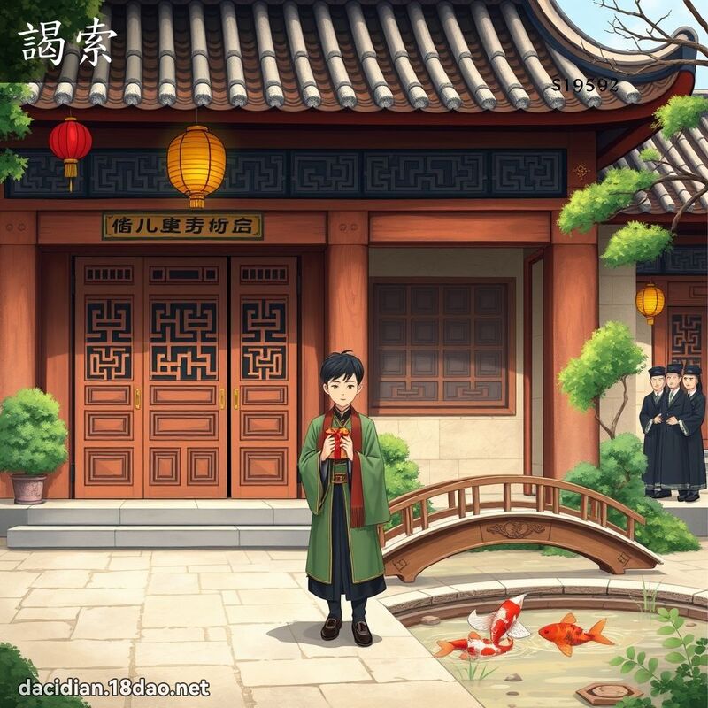 謁索 - 国语大辞典配图