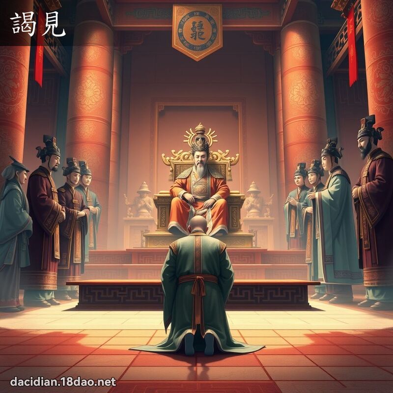謁見 - 國語大辭典配圖