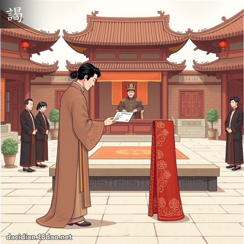 謁 - 国语大辞典配图
