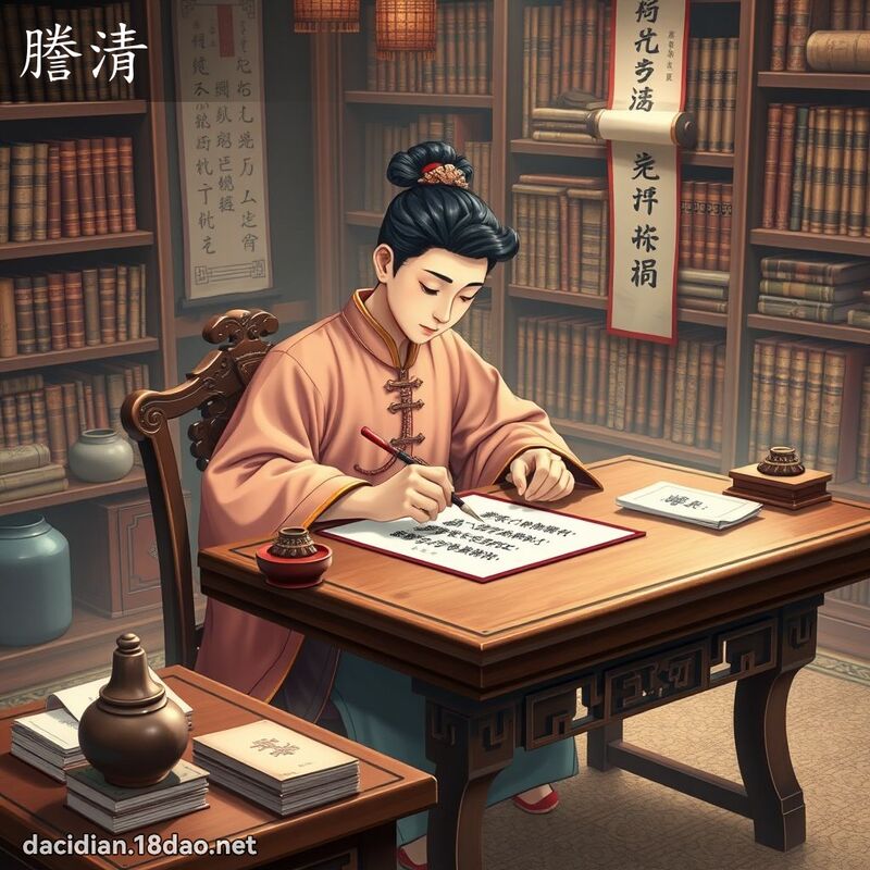 謄清 - 國語大辭典配圖