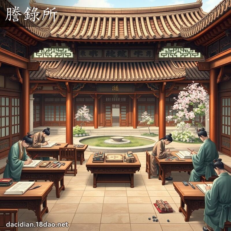 誊录所 - 国语大辞典配图