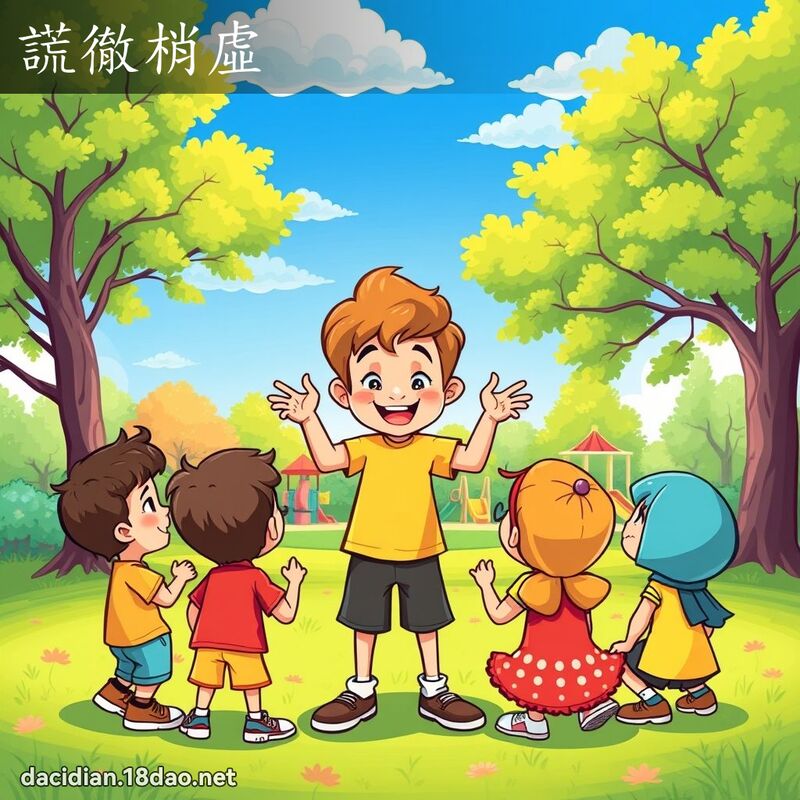 谎彻梢虚 - 国语大辞典配图