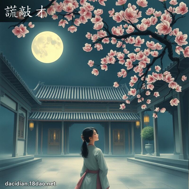 謊敲才 - 國語大辭典配圖