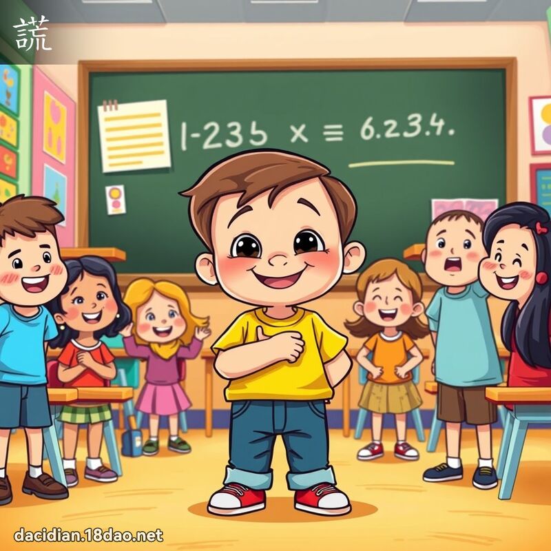 謊 - 國語大辭典配圖