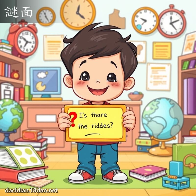 謎面 - 國語大辭典配圖