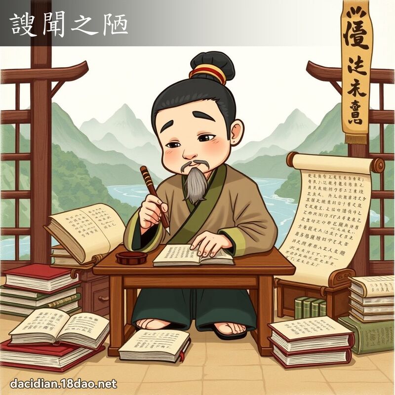謏聞之陋 - 國語大辭典配圖
