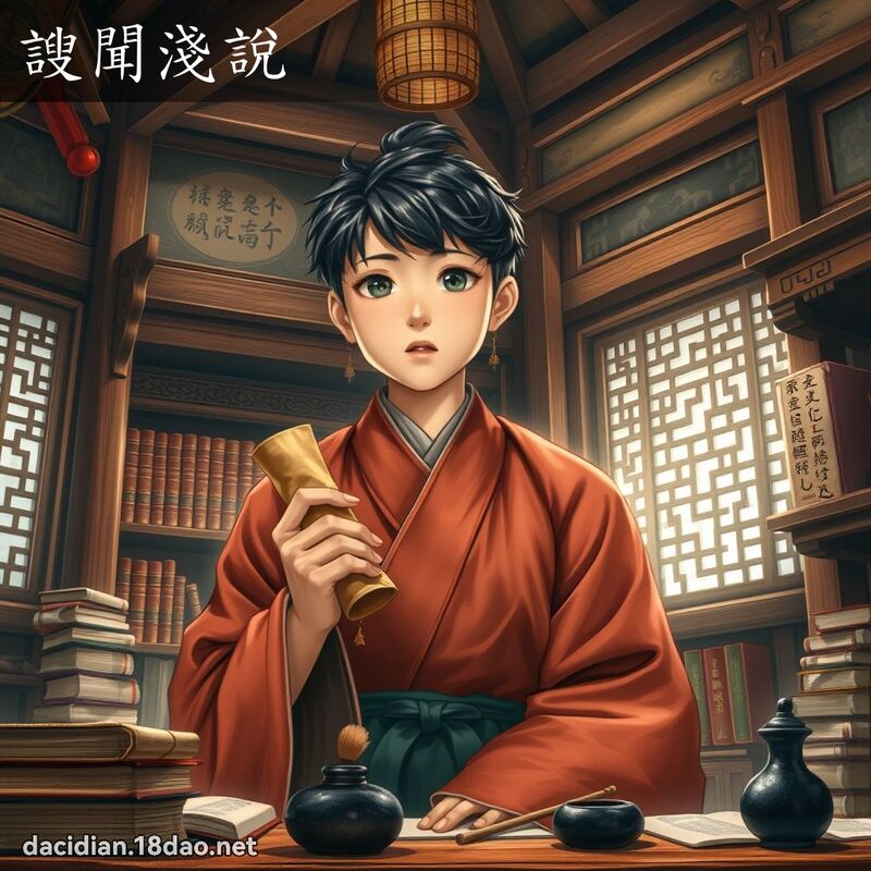 謏聞淺說 - 國語大辭典配圖