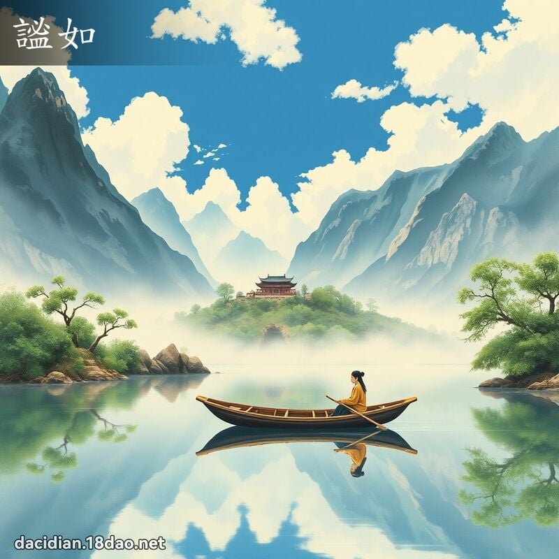 謐如 - 国语大辞典配图