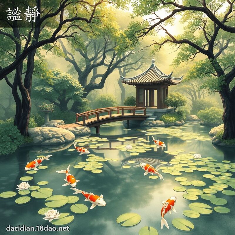 謐靜 - 國語大辭典配圖