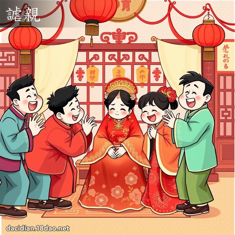 謔親 - 國語大辭典配圖