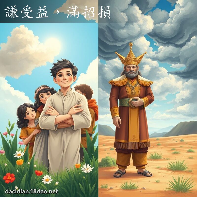 谦受益，满招损 - 国语大辞典配图