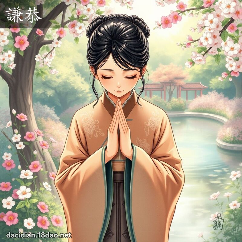 谦恭 - 国语大辞典配图