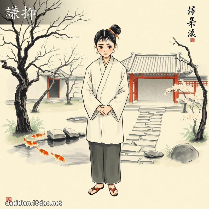 谦抑 - 国语大辞典配图