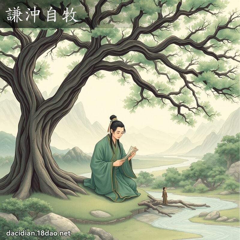 謙沖自牧 - 國語大辭典配圖