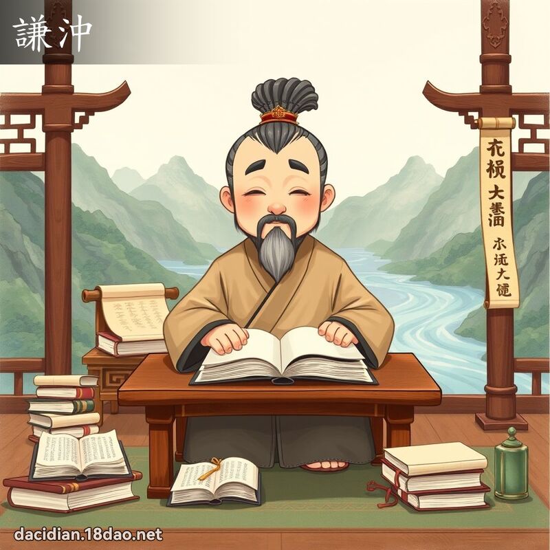 謙沖 - 國語大辭典配圖