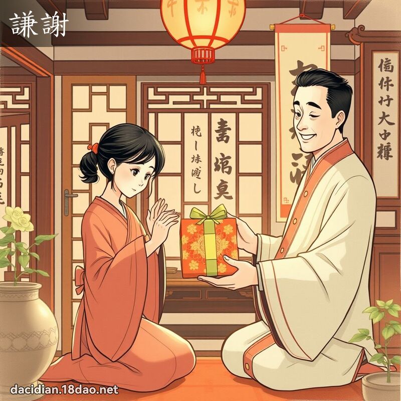 謙謝 - 國語大辭典配圖