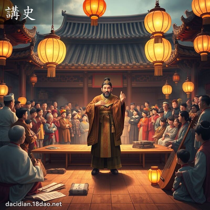 讲史 - 国语大辞典配图