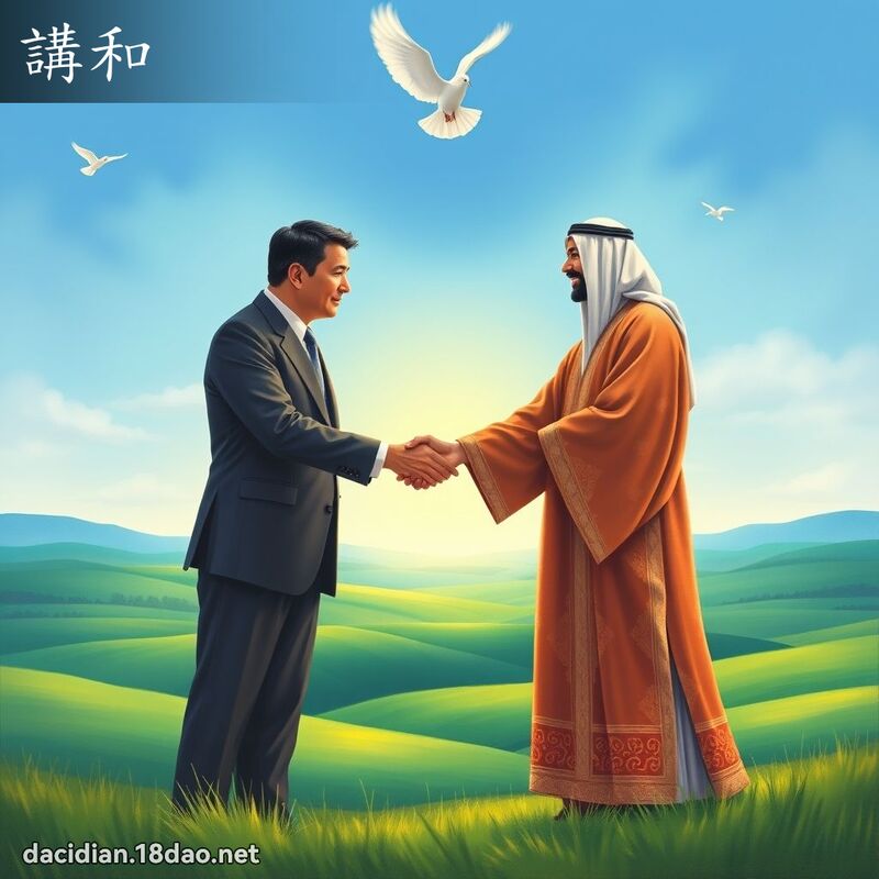 讲和 - 国语大辞典配图